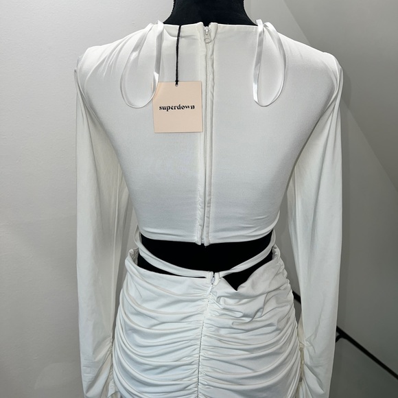 NWT Superdown Rubena Mini Dress in Ivory - Picture 10 of 12